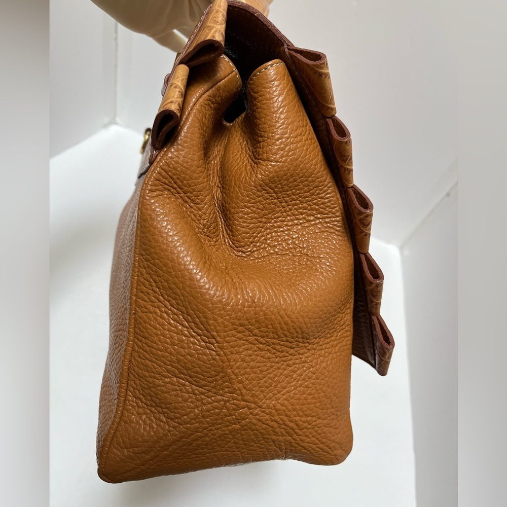 Lacucci croco embossed leather bag(made in Italy ) - Picture 8 of 16